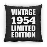 70th Birthday Vintage 1954 Limited Edition - Throw Pillow Black