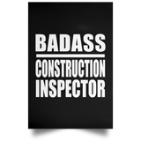Badass Construction Inspector - Poster Portrait