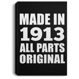 111th Birthday Made in 1913 All Parts Original - Canvas Portrait