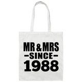 36th Anniversary Mr & Mrs Since 1988 - Tote Bag White