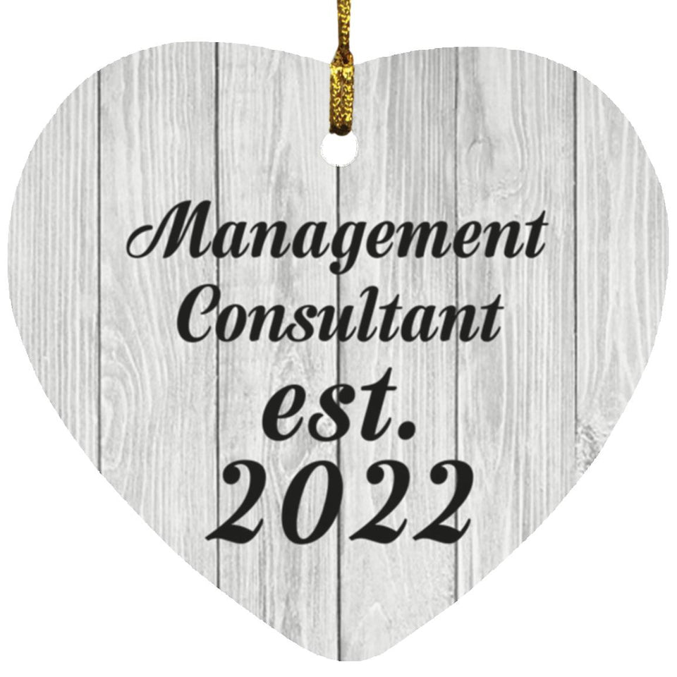 Management Consultant Established Est. 2022 - Heart Ornament F