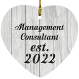 Management Consultant Established Est. 2022 - Heart Ornament F