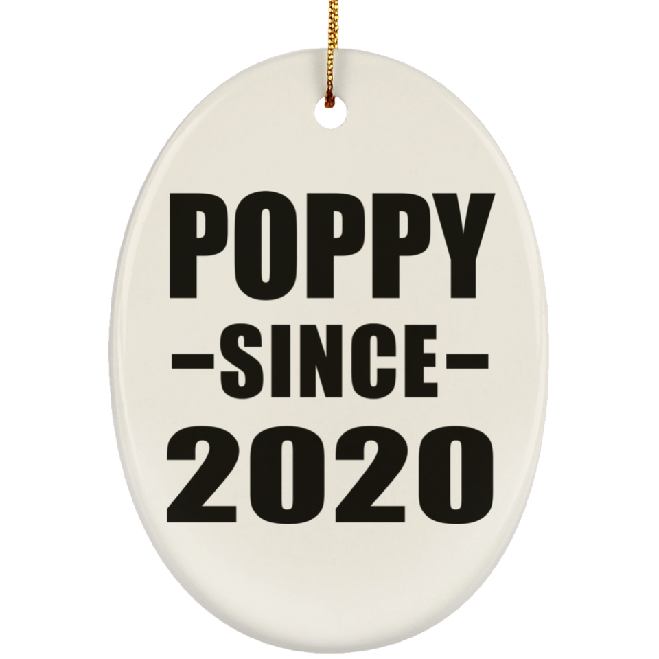 Poppy Since 2020 - Oval Ornament