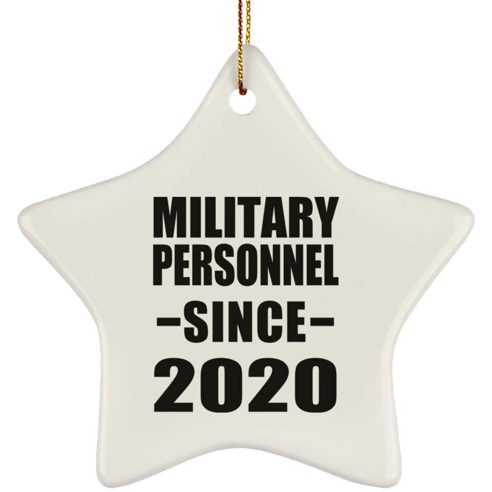 Military Personnel Since 2020 - Star Ornament