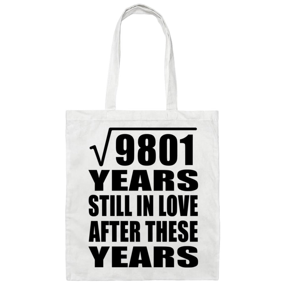 99th Anniversary Square Root of 9801 Years Still In Love - Tote Bag White