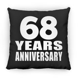 68th Anniversary 68 Years - Throw Pillow Black