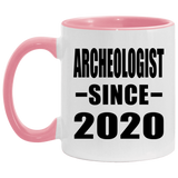 Archeologist Since 2020 - 11oz Accent Mug Pink