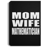 Mom Wife Mathematician - Canvas Portrait