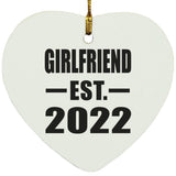 Girlfriend Established EST. 2022 - Heart Ornament