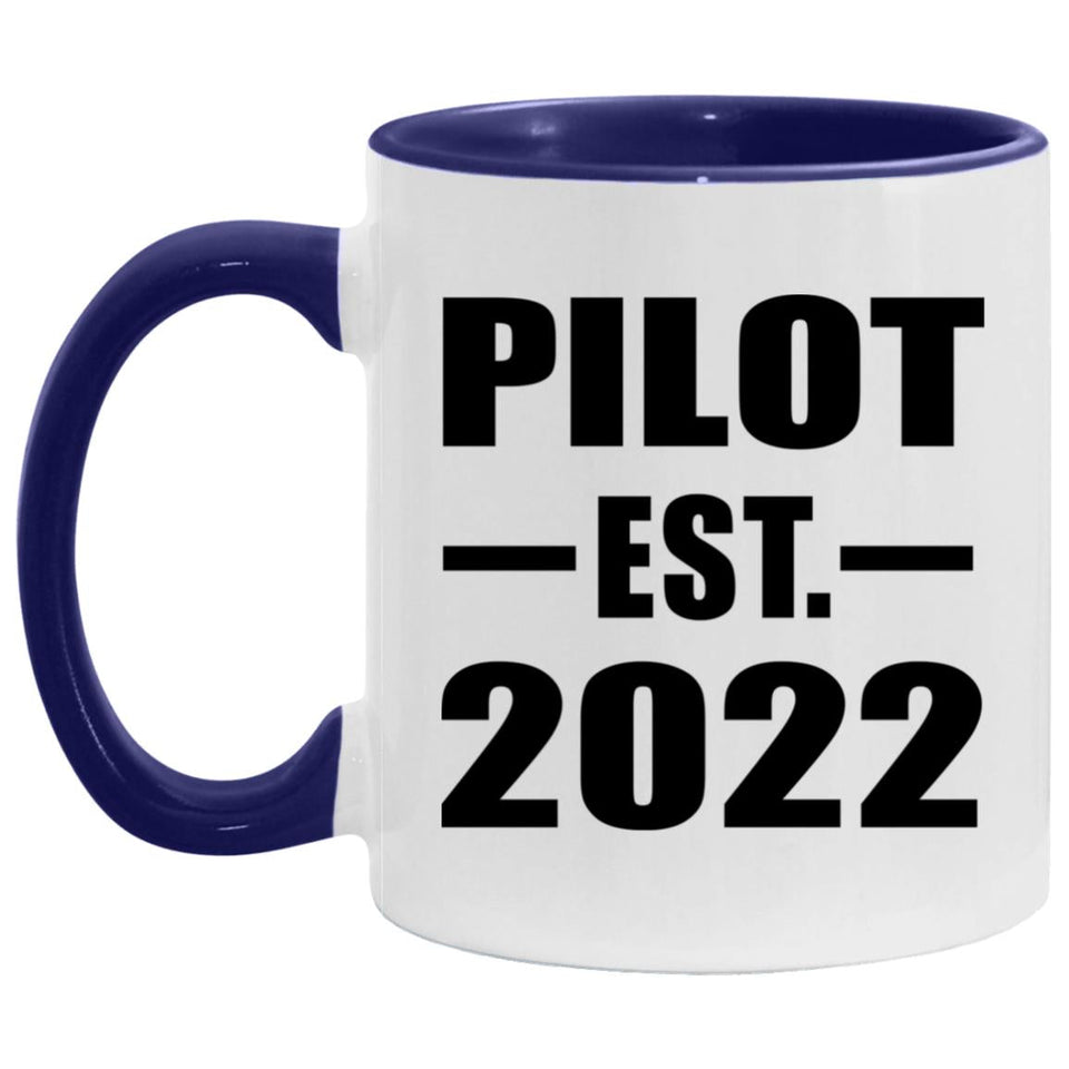 Pilot Established Est. 2022 - 11oz Accent Mug Purple