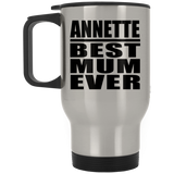 Annette Best Mum Ever - Silver Travel Mug