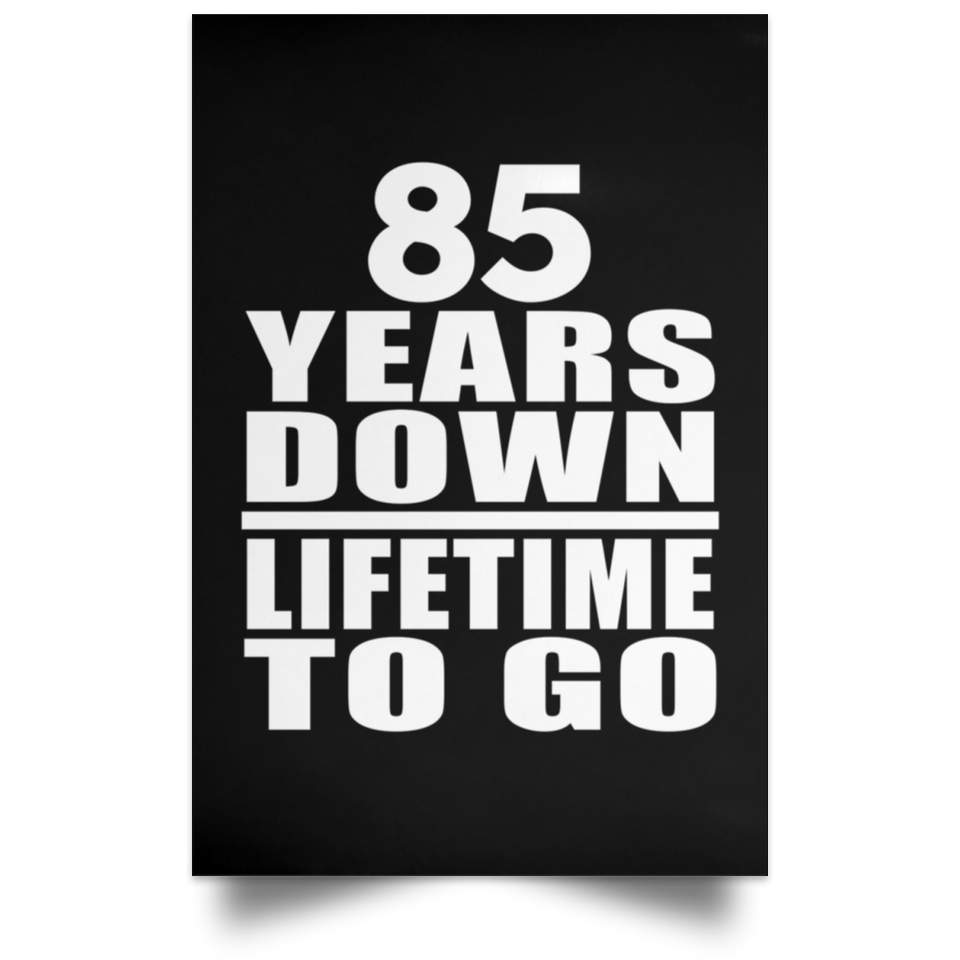 85th Anniversary 85 Years Down Lifetime To Go - Poster Portrait