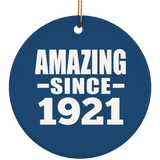 103rd Birthday Amazing Since 1921 - Circle Ornament