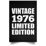 48th Birthday Vintage 1976 Limited Edition - Poster Portrait