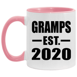 Gramps Established EST. 2020 - 11oz Accent Mug Pink