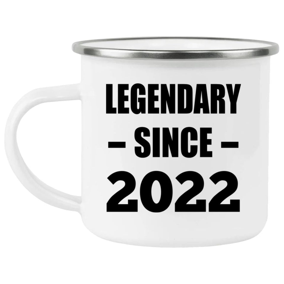 2nd Birthday Legendary Since 2022 - 12oz Camping Mug