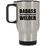 Badass Welder - Silver Travel Mug