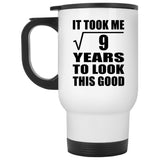 3rd Birthday Took Square Root of 9 Years To Look Good - White Travel Mug