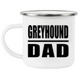 Greyhound Dad - 12oz Camping Mug