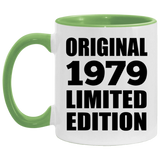 45th Birthday Original 1979 Limited Edition - 11oz Accent Mug Green