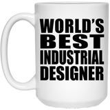 World's Best Industrial Designer - 15 Oz Coffee Mug