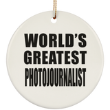 World's Greatest Photojournalist - Circle Ornament