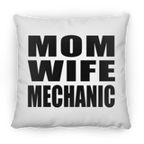 Mom Wife Mechanic - Throw Pillow