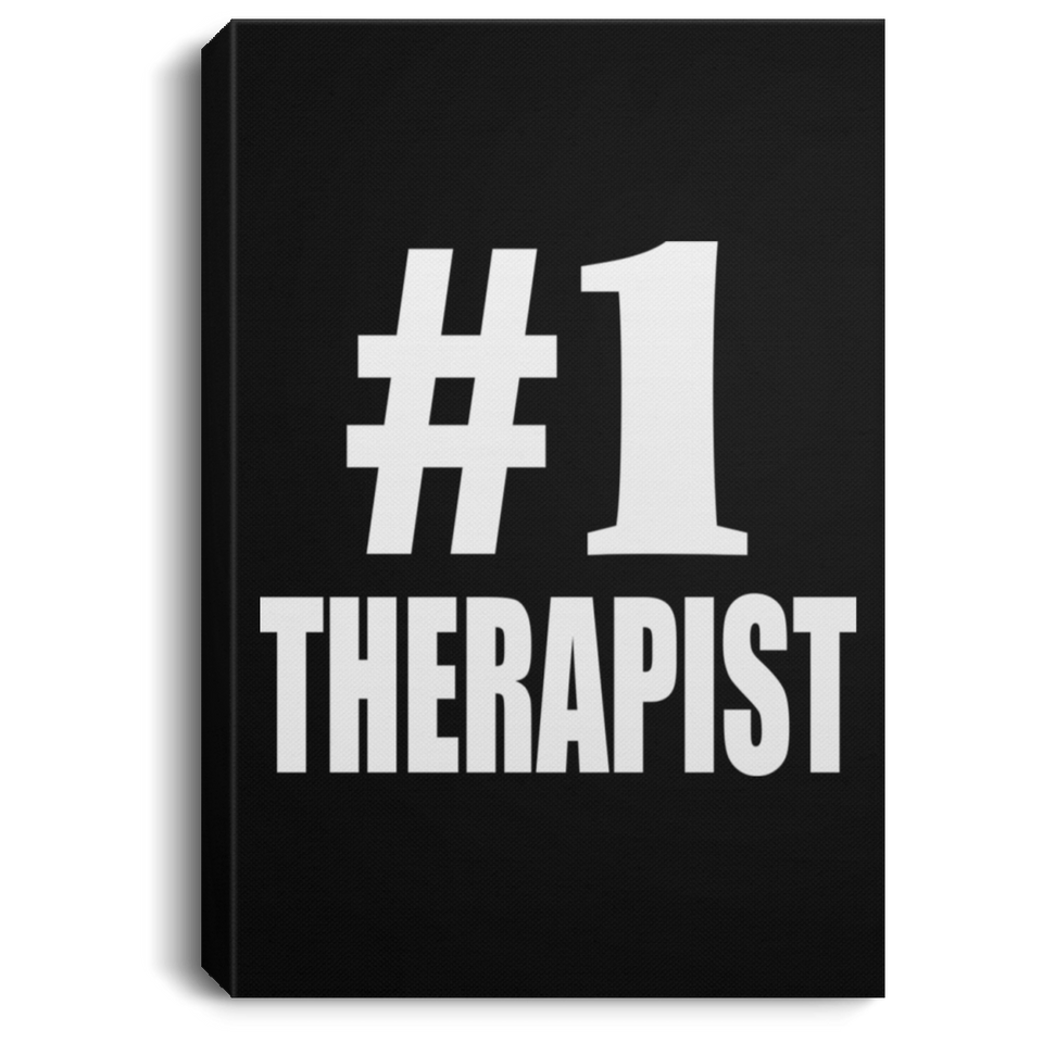 Number One #1 Therapist - Canvas Portrait