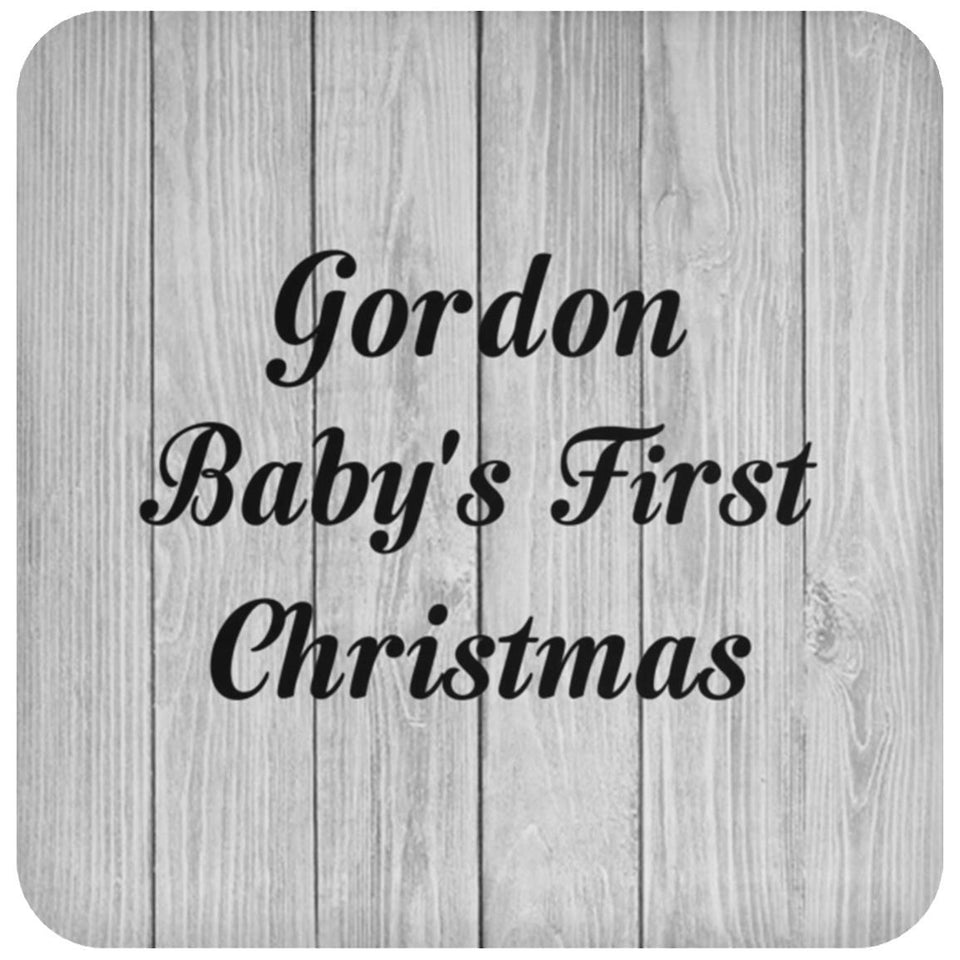 Gordon Baby's First Christmas - Drink Coaster F