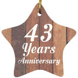 43rd Anniversary 43 Years Anniversary - Star Ornament E