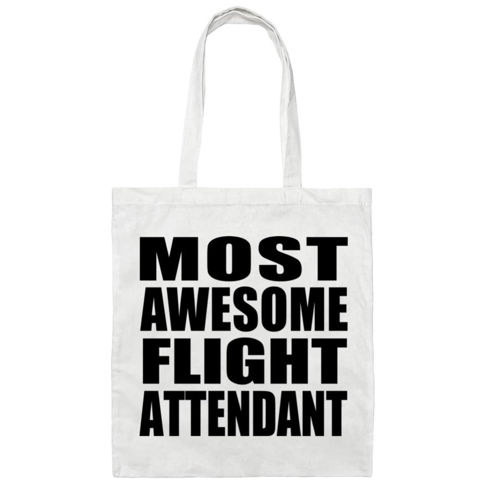 Most Awesome Flight Attendant - Tote Bag White