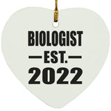 Biologist Established EST. 2022 - Heart Ornament