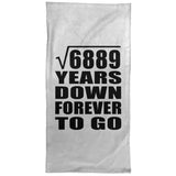 83rd Anniversary Square Root of 6889 Years Down Forever To Go - Hand Towel