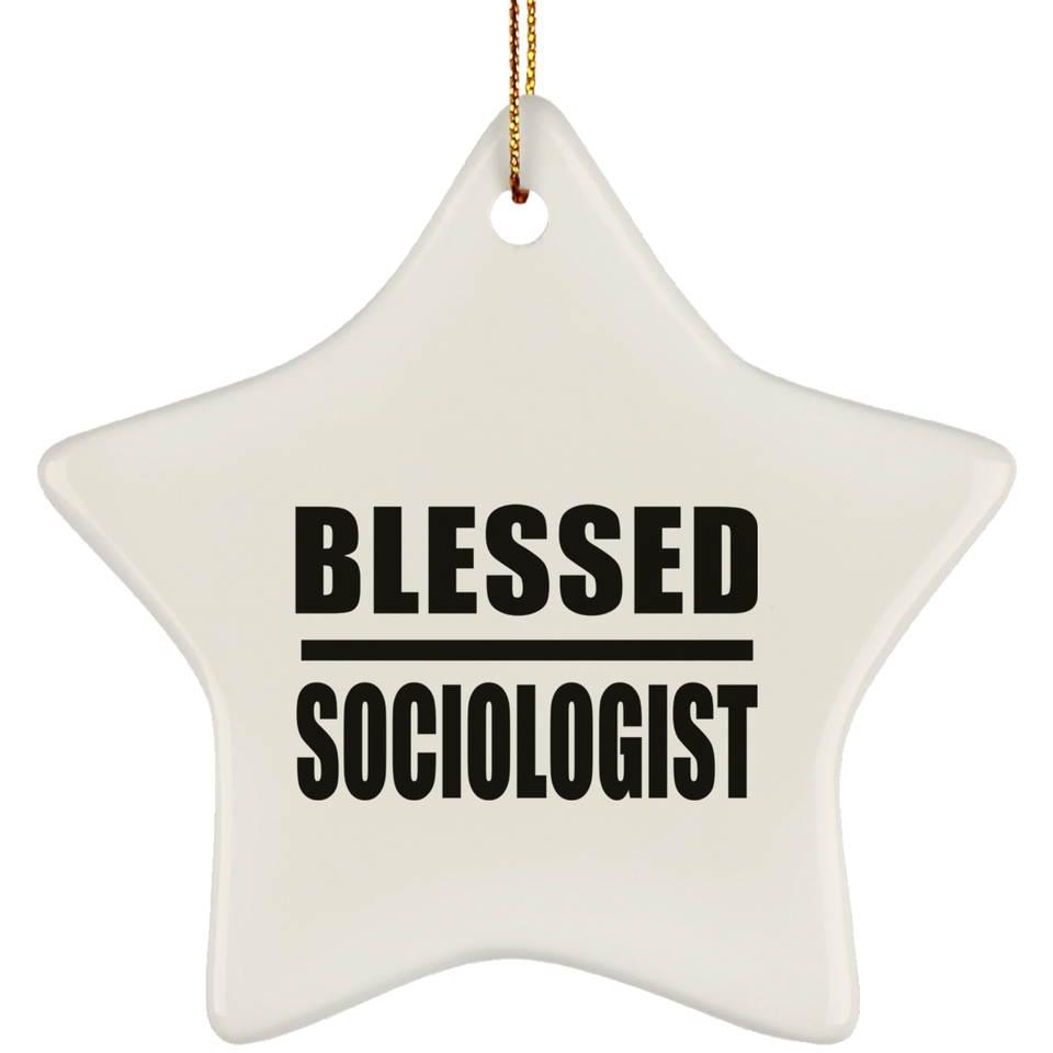 Blessed Sociologist - Star Ornament