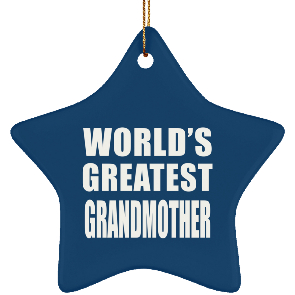 World's Greatest Grandmother - Star Ornament