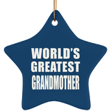 World's Greatest Grandmother - Star Ornament
