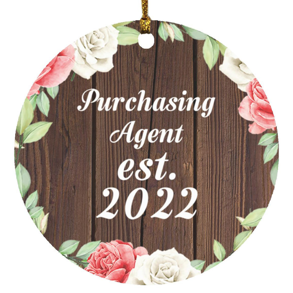 Purchasing Agent Established Est. 2022 - Circle Ornament A