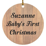 Suzanne Baby's First Christmas - Circle Ornament C