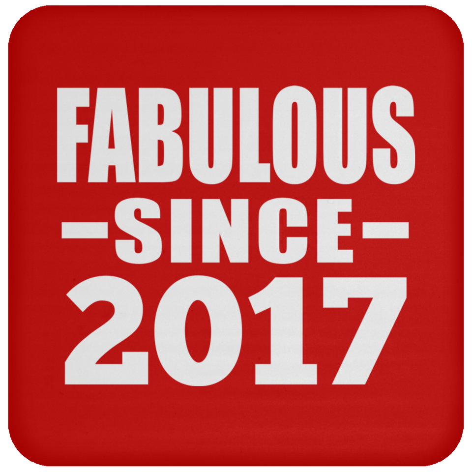 7th Birthday Fabulous Since 2017 - Drink Coaster
