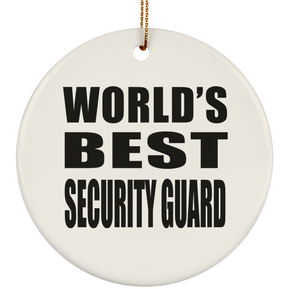 World's Best Security Guard - Circle Ornament
