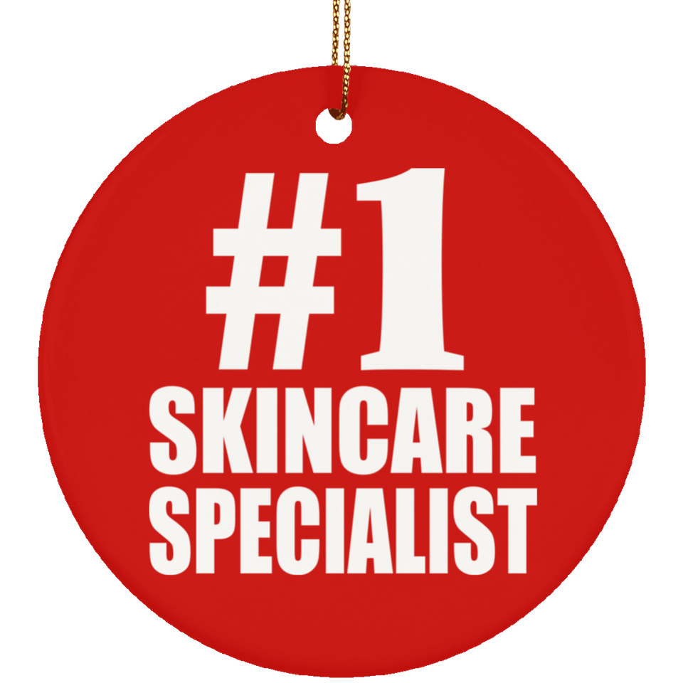 Number One #1 Skincare Specialist - Circle Ornament