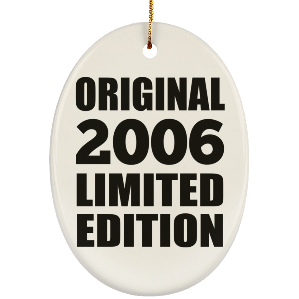 18th Birthday Original 2006 Limited Edition - Oval Ornament