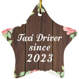 Taxi Driver Since 2023 - Star Ornament A