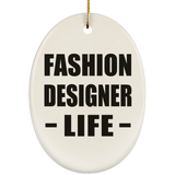Fashion Designer Life - Oval Ornament