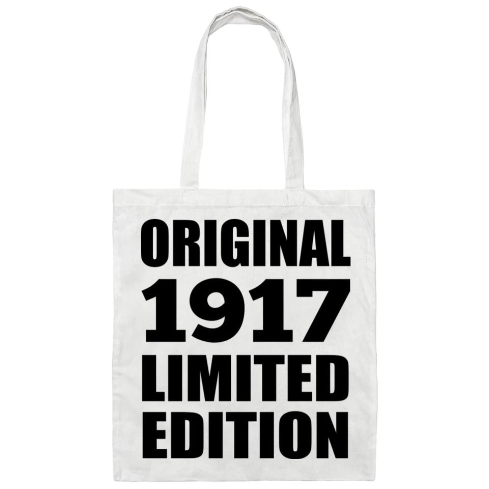 107th Birthday Original 1917 Limited Edition - Tote Bag White