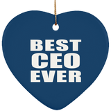Best CEO Ever - Heart Ornament