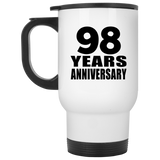 98th Anniversary 98 Years - White Travel Mug