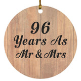 96 Years As Mr & Mrs - Circle Ornament C