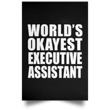 World's Okayest Executive Assistant - Poster Portrait