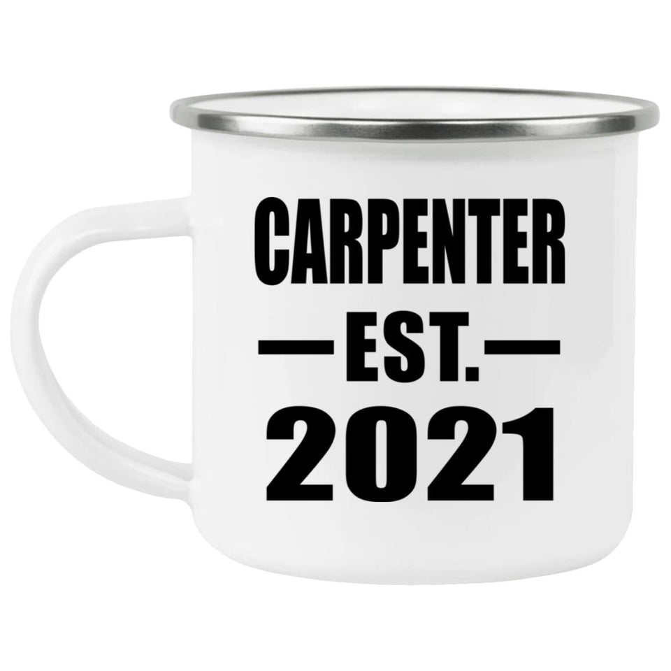 Carpenter Established EST. 2021 - 12oz Camping Mug